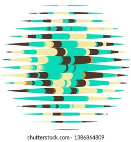 Abstract halftone background pattern. Geometric colorful vector line illustration
