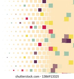 Abstract halftone background pattern. Geometric colorful vector line illustration