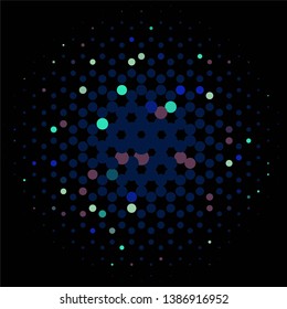 Abstract halftone background pattern. Geometric colorful vector line illustration
