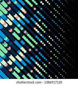Abstract halftone background pattern. Geometric colorful vector line illustration
