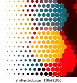 Abstract halftone background pattern. Geometric colorful vector line illustration
