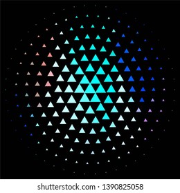 Abstract halftone background pattern. Geometric colorful vector line illustration