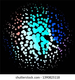 Abstract halftone background pattern. Geometric colorful vector line illustration