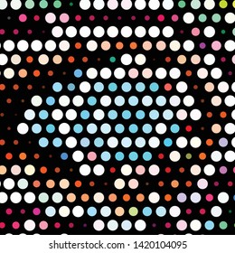 Abstract halftone background pattern. Geometric colorful vector line illustration