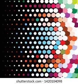 Abstract halftone background pattern. Geometric colorful vector line illustration