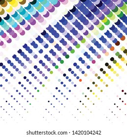Abstract halftone background pattern. Geometric colorful vector line illustration