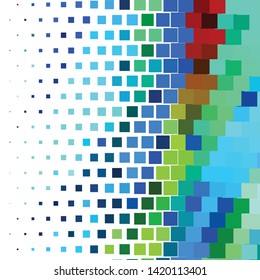 Abstract halftone background pattern. Geometric colorful vector line illustration