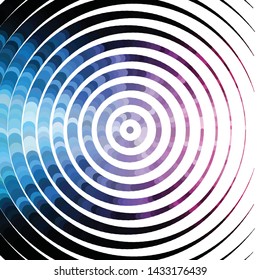 Abstract halftone background pattern. Geometric colorful vector line illustration