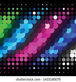Abstract halftone background pattern. Geometric colorful vector line illustration