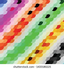 Abstract halftone background pattern. Geometric colorful vector line illustration
