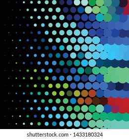 Abstract halftone background pattern. Geometric colorful vector line illustration