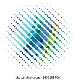 Abstract halftone background pattern. Geometric colorful vector line illustration