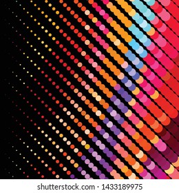 Abstract halftone background pattern. Geometric colorful vector line illustration