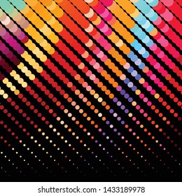 Abstract halftone background pattern. Geometric colorful vector line illustration