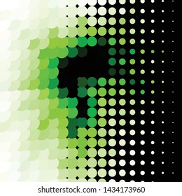 Abstract halftone background pattern. Geometric colorful vector line illustration