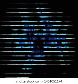 Abstract halftone background pattern. Geometric colorful vector line illustration