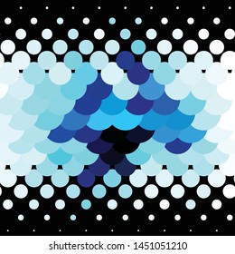Abstract halftone background pattern. Geometric colorful vector line illustration