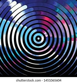 Abstract halftone background pattern. Geometric colorful vector line illustration