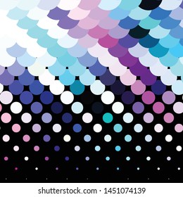Abstract halftone background pattern. Geometric colorful vector line illustration