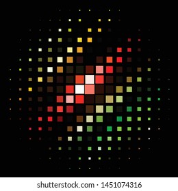 Abstract halftone background pattern. Geometric colorful vector line illustration