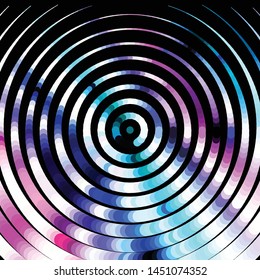 Abstract halftone background pattern. Geometric colorful vector line illustration