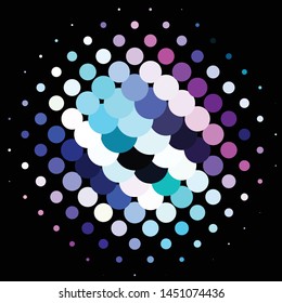 Abstract halftone background pattern. Geometric colorful vector line illustration