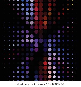 Abstract halftone background pattern. Geometric colorful vector line illustration