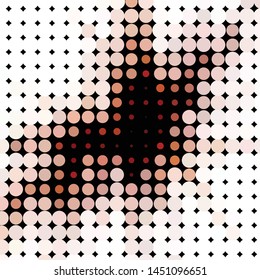 Abstract halftone background pattern. Geometric colorful vector line illustration