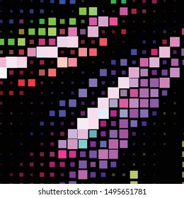 Abstract halftone background pattern. Geometric colorful vector line illustration