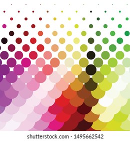 Abstract halftone background pattern. Geometric colorful vector line illustration