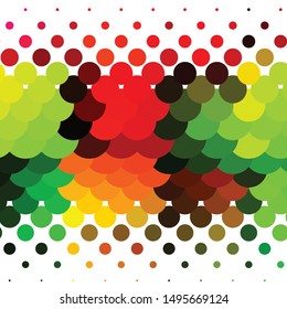 Abstract halftone background pattern. Geometric colorful vector line illustration