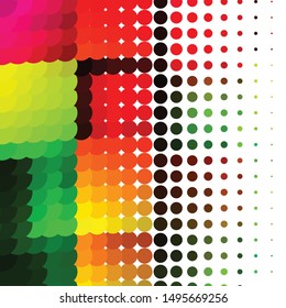 Abstract halftone background pattern. Geometric colorful vector line illustration