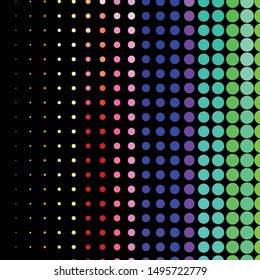 Abstract halftone background pattern. Geometric colorful vector line illustration