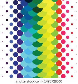 Abstract halftone background pattern. Geometric colorful vector line illustration