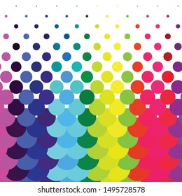 Abstract halftone background pattern. Geometric colorful vector line illustration