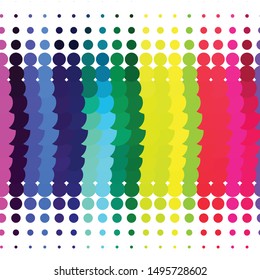 Abstract halftone background pattern. Geometric colorful vector line illustration