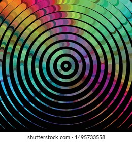 Abstract halftone background pattern. Geometric colorful vector line illustration