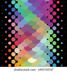 Abstract halftone background pattern. Geometric colorful vector line illustration