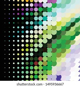 Abstract halftone background pattern. Geometric colorful vector line illustration