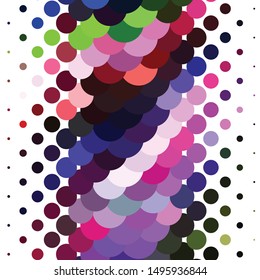 Abstract halftone background pattern. Geometric colorful vector line illustration