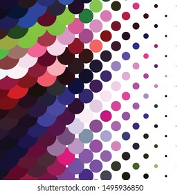 Abstract halftone background pattern. Geometric colorful vector line illustration