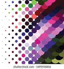 Abstract halftone background pattern. Geometric colorful vector line illustration