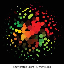 Abstract halftone background pattern. Geometric colorful vector line illustration