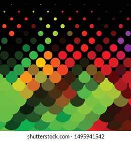 Abstract halftone background pattern. Geometric colorful vector line illustration