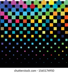 Abstract halftone background pattern. Geometric colorful vector line illustration