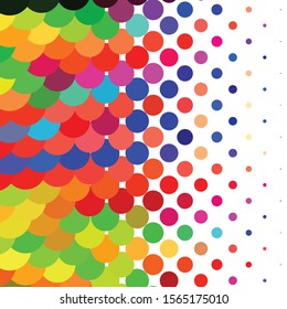 Abstract halftone background pattern. Geometric colorful vector line illustration