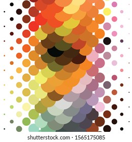 Abstract halftone background pattern. Geometric colorful vector line illustration