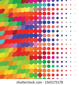 Abstract halftone background pattern. Geometric colorful vector line illustration