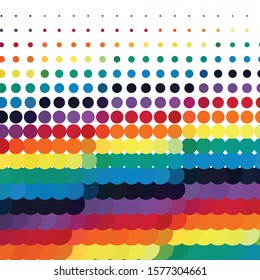 Abstract halftone background pattern. Geometric colorful vector line illustration