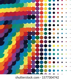 Abstract halftone background pattern. Geometric colorful vector line illustration